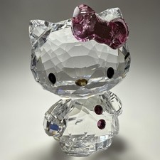 Figurine cristal nœud rose