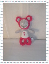 H - Doudou Peluche Plat Hochet