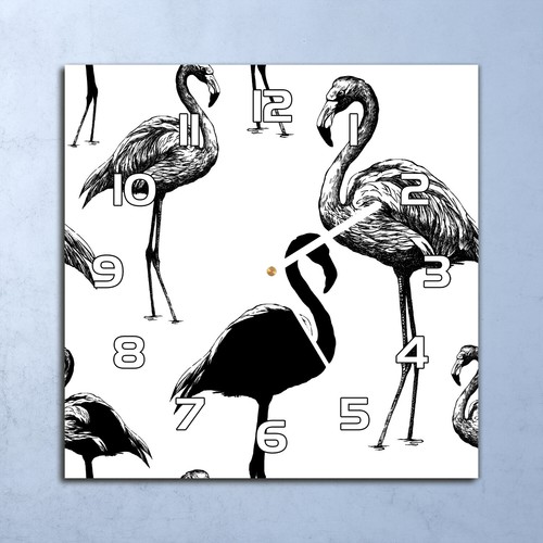 Horloge murale verre 30x30 - murale,