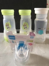 LOT DE 3 BIBERONS + 1 TETINE NEUVE - MAM + BEBE CONFORT