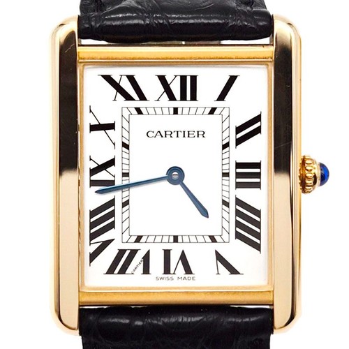 Cartier montre tank solo - montre, or