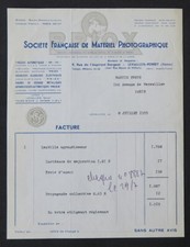 Facture LEVALLOIS PERRET 1955 PRIOX Ste Francaise  Photographique   illustrée 77