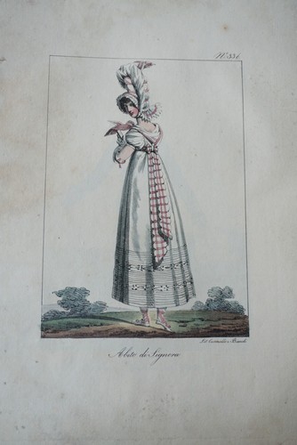 Belle litho couleur costume - litho,