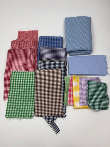 Quilting fabric lot - fabric, checker