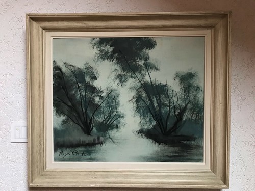 Tableau paysage hivernal