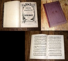 Les noces de Jeanette opéra-comique partition réduite pour piano seul 1865