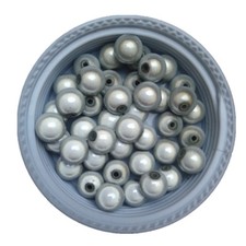 20 Perles 6mm Blanc Miracle magique effet oeil de poisson Creation Bijoux