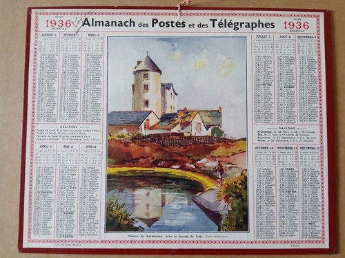 Calendrier ptt almanach la - calendrier,