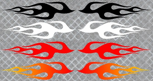 Flammes 27cmx6 7cm jdm - x, 27cmx6,7cm