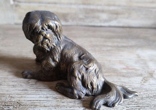 Ancien chien bronze - ancien,