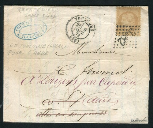 Rare lettre locale - , de