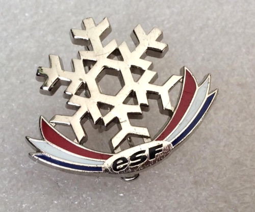 Broche ecole française ski - française, de