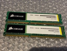 CORSAIR DDR3 2G- 1333 MHZ-VS2GB1333D3 X2 BARETTES- COMME NEUVE