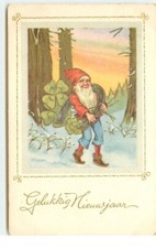 Gelukkig Nieuwjaar - Nain portant un fer à cheval - 21771