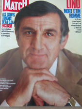 ?  Paris Match n° 2006 de 1987  Lino Ventura mort d'un homme -