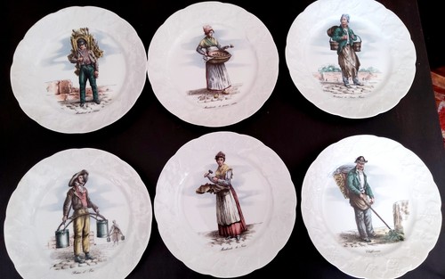 Petites assiettes métiers - petites, "métiers