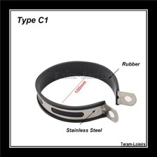 Collier Patte de Fixation pour Silencieux Moto Quad en Diamètre Ø 100 mm NEUF