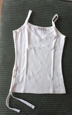 HAUT TOP  CARACO "COMPTOIR DES COTONNIERS" 38 'S' COTON BLANC