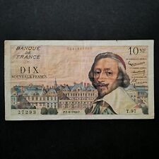 BILLET 10 NF NOUVEAUX FRANCS RICHELIEU 2 6 1960 T.97 FRANCE / BANKNOTE / REF 08/