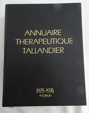 LIVRE MÉDECINE ANNUAIRE THERAPEUTIQUE TALLANDIER 1975-1976
