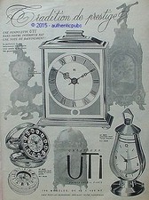 PUBLICITE UTI PENDULE