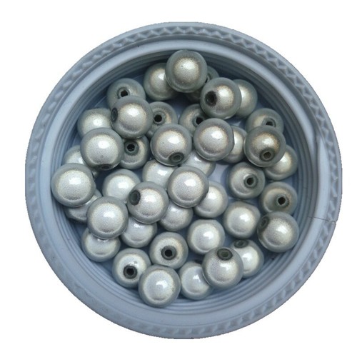 Perles 6mm blanc - 6mm,