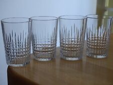 BACCARAT 4 ANCIENS VERRES APERITIF CRISTAL MOD NANCY GOBELET 1920 ht 6,8 CM