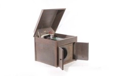 1 X Ancien Phonographe En Bois