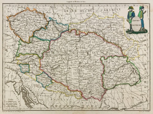 1812 carte ancienne - ancienne, empire