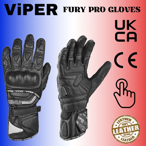 Cuir gants profesional motard - cuir,