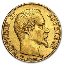 1852-1860 France Gold 20