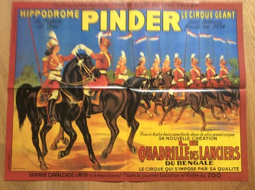 Affiche cirque pinder - affiche, jean