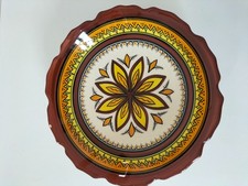 Coupe à fruits Henriot Quimper à motif floral stylisé