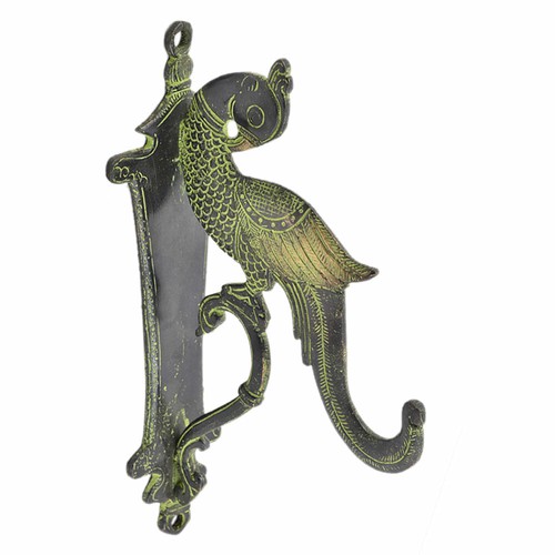 Poignée porte design paon - design,