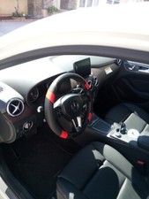 PU Cuir Direction Roue Housse Noir+Rouge Serré Adapté Pour Auto Van Camion 4x4