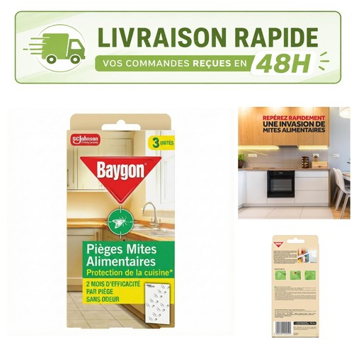Baygon pièges mites - baygon, à