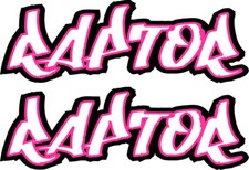 Pink Raptor Decals 350 600 660