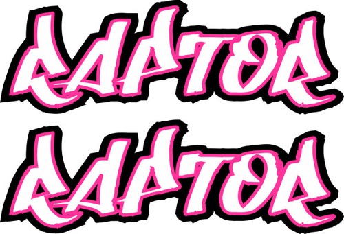 Pink raptor decals 350 600 - 350,