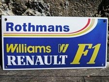 Plaque émaillée Automobile RENAULT WILLIAMS F1 Enamel Sign no Ferrari Mac Laren