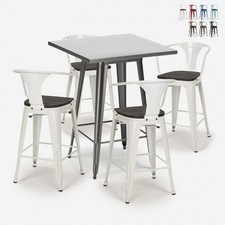 ensemble table haute 60x60cm 4