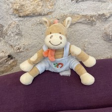 Peluche Doudou Ane Zèbre
