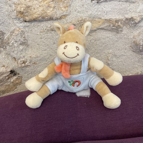 Peluche doudou ane zèbre - ane,