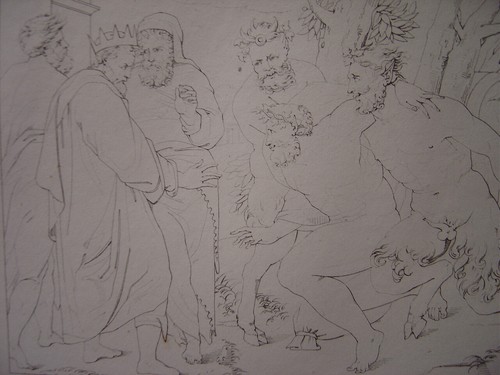 Gravure silène mené - gravure, par