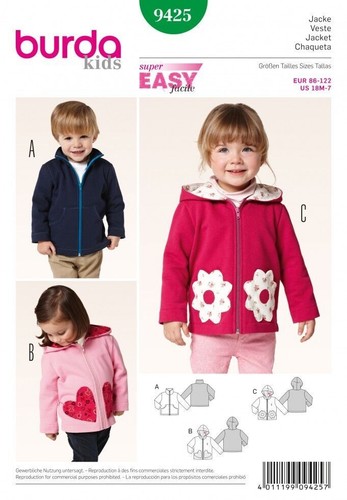 Burda 9425 enfant - 9425,