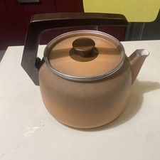 VINTAGE GRANDE BOUILLOIRE EN FONTE EMAILLEE  DECO DESIGN