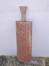 -RARE ANCIENNE TRES GRANDE RAPE BOIS & METAL Hauteur 66 cm outil ancien déco  D