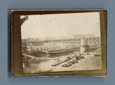 France, Brest (Finistère), Le Pont Tournant  Vintage citrate print. Photo proven