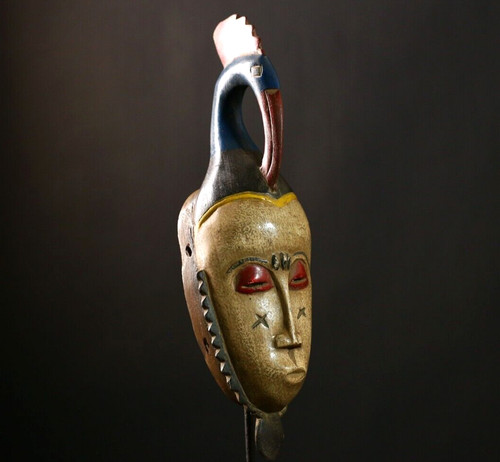 Masque baule africain mural - baule,
