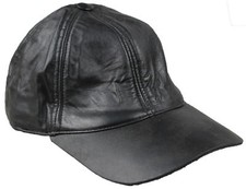 Casquette De Baseball En Cuir