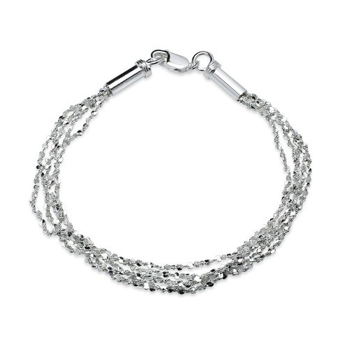 Bracelet chaîne diamant cut - chaîne, diamant-cut